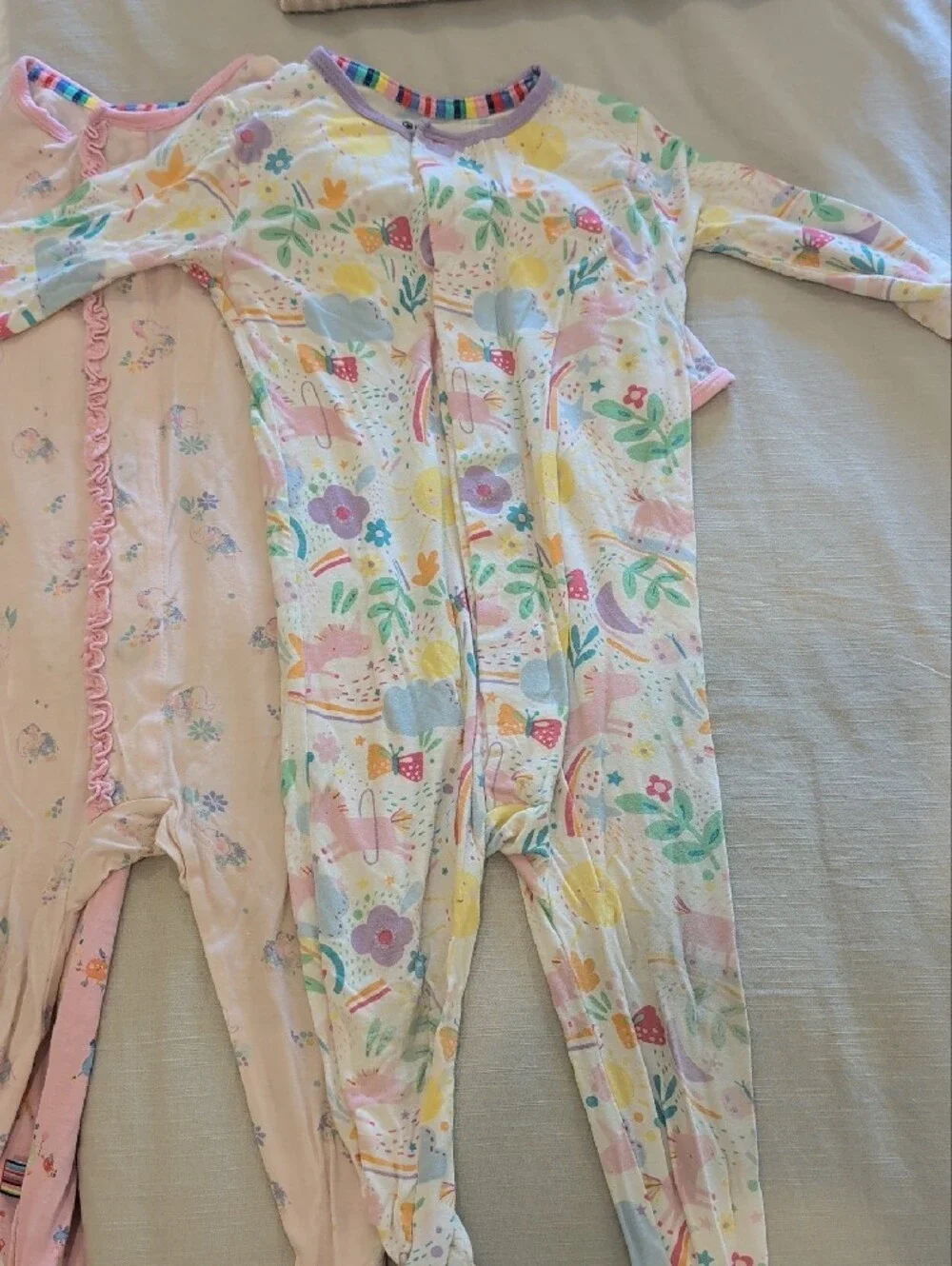 Magnetic Me Pink and Pastel Floral Kids Pajamas - Lot of 5